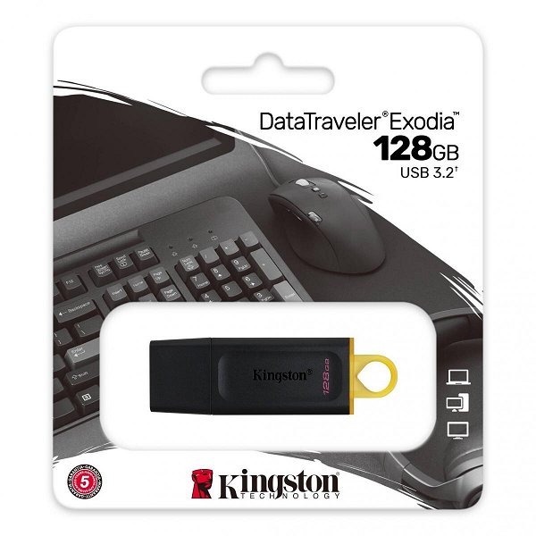 Pendrive 128GB Kingston Data Traveler Exodia US Incluye 0.24€ / uni. de canon digital