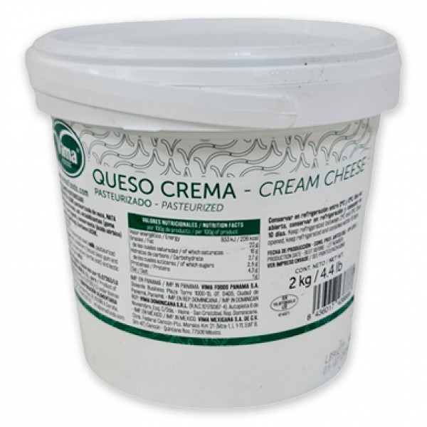 Queso Crema Vima, Envase 2 kg