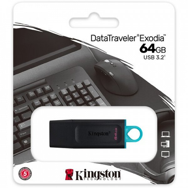 Pendrive 64GB Kingston Data Traveler Exodia US Incluye 0.24€ / uni. de canon digital